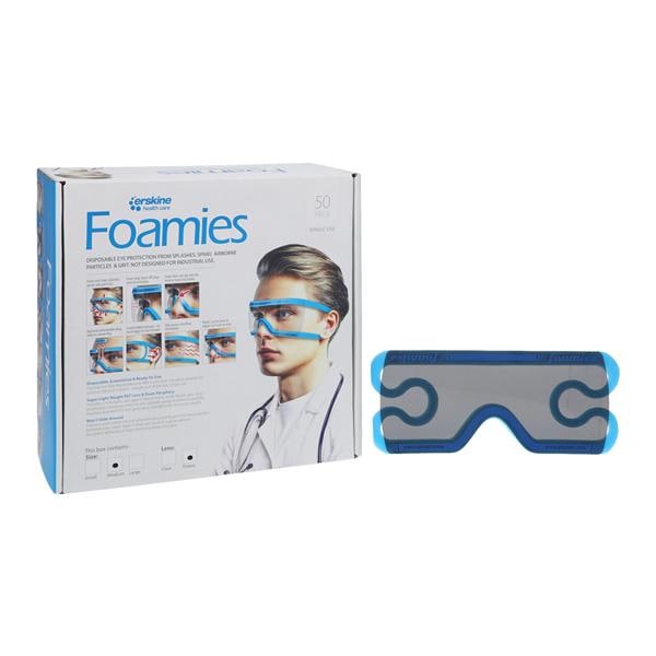 Eyewear Protective Foamies Medium Tinted 50/Bx, 10 BX/CA