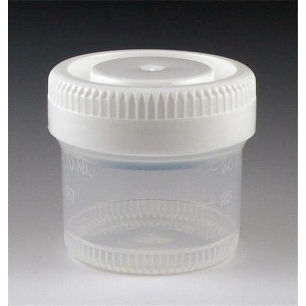 Tite-Rite Specimen Container 60mL Polypropylene Non-Sterile 500/ca