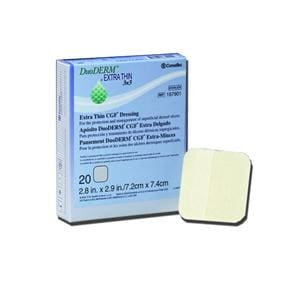 Dressing DuoDerm Hydrocolloid 2x8" Rectangle X-Thin Beige LF 10/BX