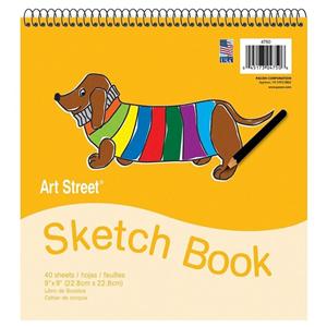 Pacon Art Street Sketch Book 9" x 9" 40 Sheets White Ea