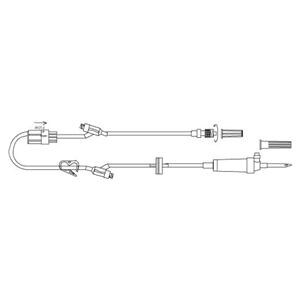 IV Administration Set Needleless 2 NAC Injection Site 90" 20 Drops/mL 14mL 50/Ca