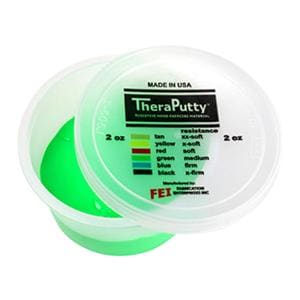 CanDo Theraputty Exercise Putty Green Ea