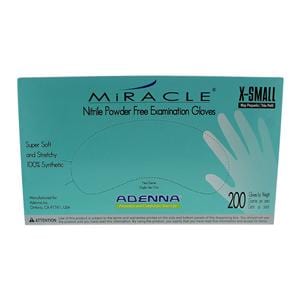 Miracle Nitrile Exam Gloves X-Small Blue Non-Sterile