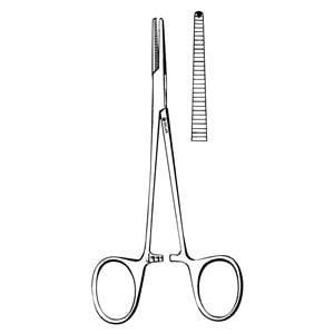 Surgical Hemostat 5 in Halsted Mosquito Straight Stainless Steel Ea