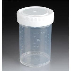 Tite-Rite Specimen Container 120mL Polypropylene Non-Sterile 300/ca