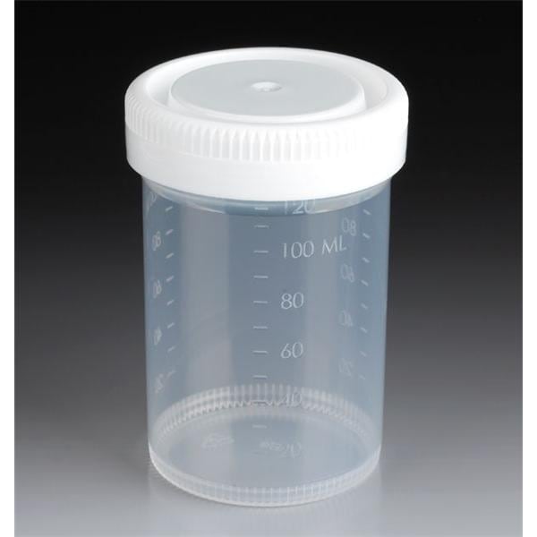 Tite-Rite Specimen Container 120mL Polypropylene Non-Sterile 300/ca