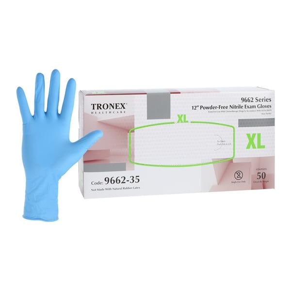 Nitrile Exam Gloves X-Large Light Blue Non-Sterile