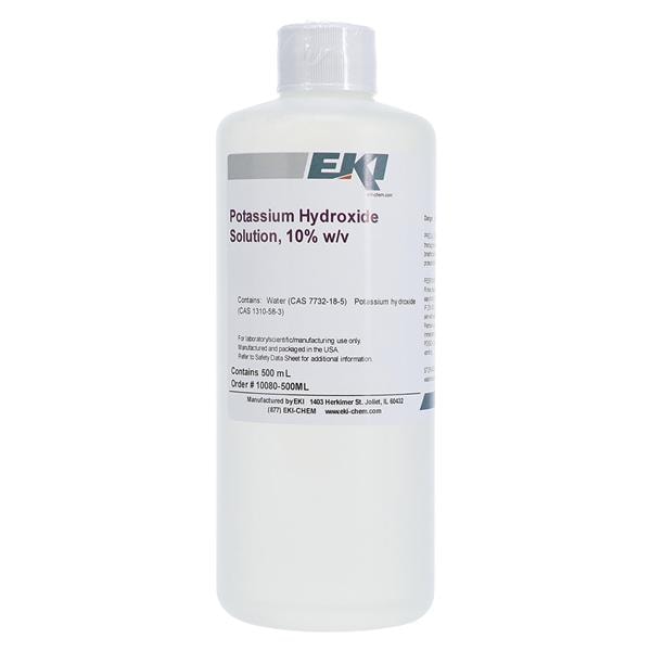 Reagent Potassium Hydroxide 10% 16oz Ea