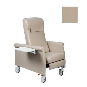 Elite CareCliner Clinical Recliner Vinyl 350lb Capacity Slvrtx Khaki Ea