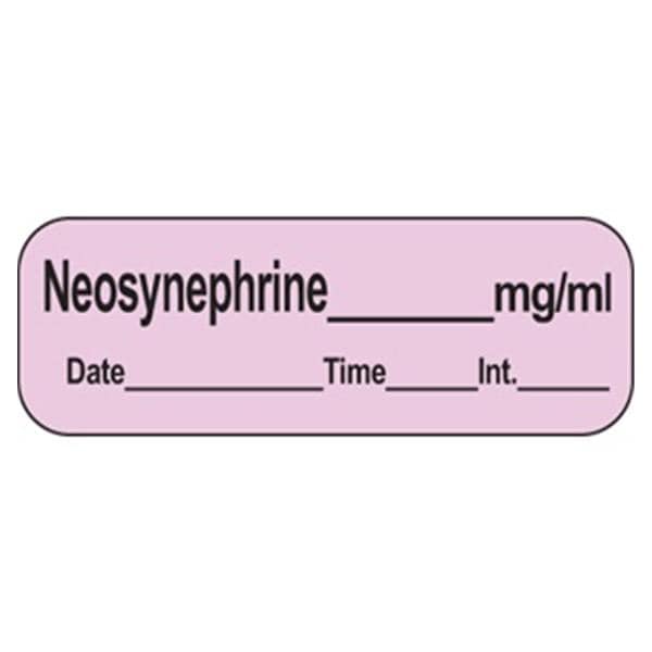 Label Neosynephrine 1.5x.5 Violet 600/Rl 600/Rl