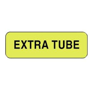 Label Extra Tube 1-1/4x3/8" Fl Yellow 1000/Rl 1000/Rl