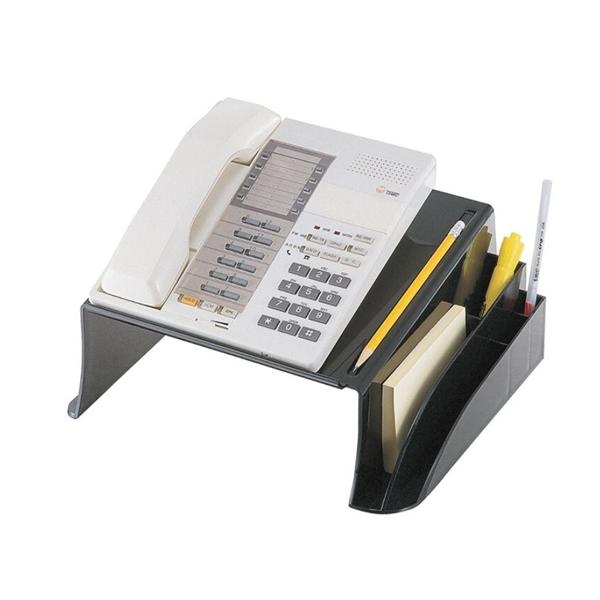 OIC 2200 Telephone Stand 5.125 in x 12.5 in x 10.5 in Black Ea