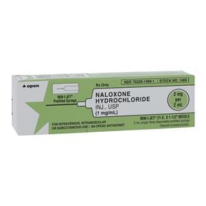 Naloxone HCl Injection 1mg/mL Min-I-Jet Prefilled Syringe 2mL 10/Package