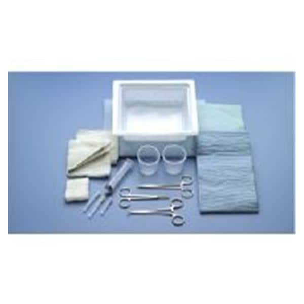 Laceration Tray 4-1/2" Floor-Grade Straight Iris Scissors