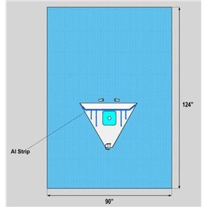 Protect5 91x124" Sterile Arthroscopy Drape 2-1/2" Fenestrated