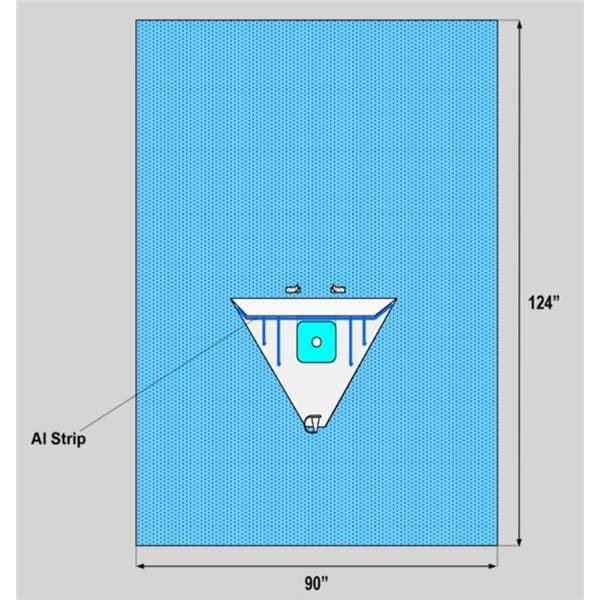 Protect5 91x124" Sterile Arthroscopy Drape 2-1/2" Fenestrated