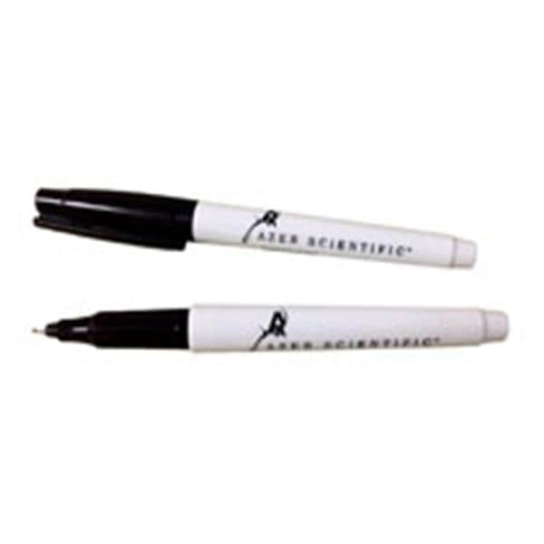 Azer-Ink Chemically Resistant Marker Black 12/Pk