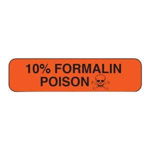 Label "FORMALIN" 5/16x1.25" 500/Rl 500/Rl