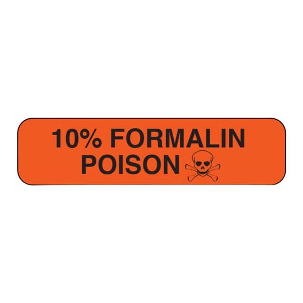 Label "FORMALIN" 5/16x1.25" 500/Rl 500/Rl