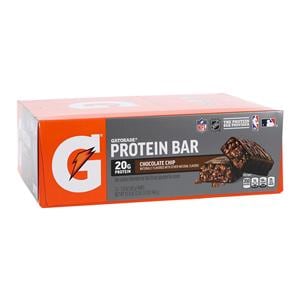 Gatorade Protein Bar Whey Protein Chocolate Chip 2.8oz Bag-In-Box 12/Ca