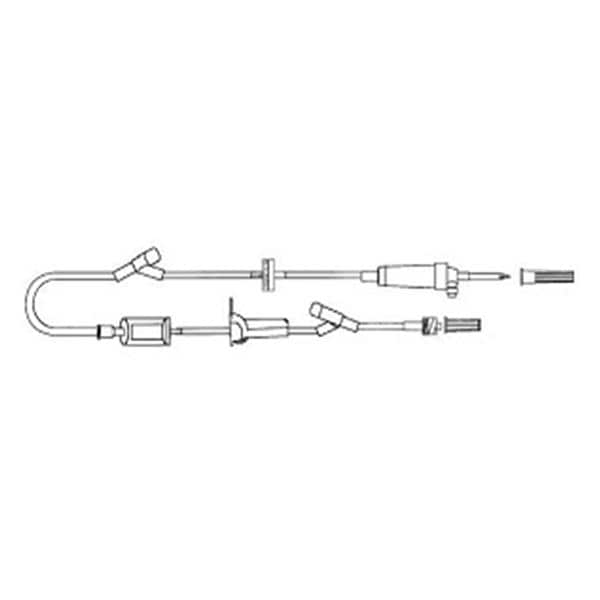 IV Administration Set 2 Y-Injection Sites 105" 20 Drops/mL 22mL 50/Ca