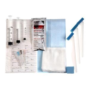 Nerve Block Tray Blue Paper Drape 18x27"/Syringe