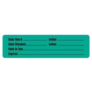 Permanent Label Green 3-1/2x7/8" 1000/Pk