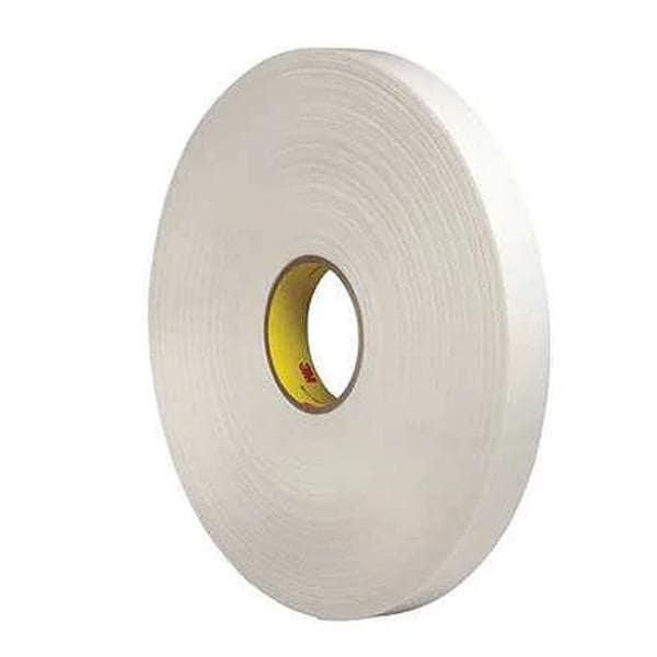 3M 4462 Double Sided Foam Tape 1 in x 5 Yd White Ea