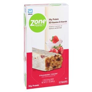 Zone Perfect Protein Bar Strawberry Yogurt Bag-In-Box 12/Bx, 3 BX/CA