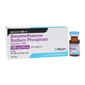 Dexamethasone Sodium Phosphate Injection 10mg/mL 100mg/10ml MDV 10mL 10/Package