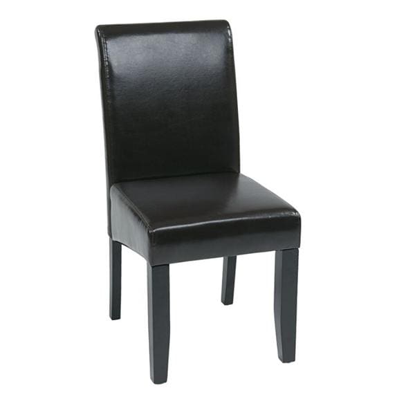 Inspired by Bassett Emilia Desk Chair Espresso No Arms Ea