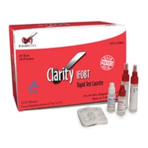 Clarity iFOB: Immunological Fecal Occult Blood Rapid Test Kit CLIA Waived Ea