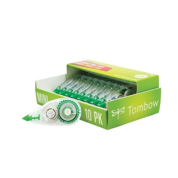 Tombow Mono Correction Tape Mini 1/6 in x 315 in White 10/Pk