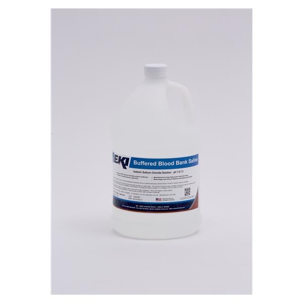 Blood Bank Saline Buffered Solution pH 7.0-7.2 0.85% 1gal Bottle 4/Ca