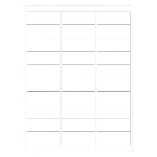 Labels Chart Lar Portrait Wht 2-5/8x1" 1000/Ca 1000/Ca