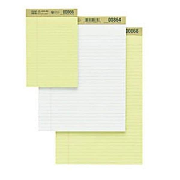 Canary Legal Ruled Pads 50 Sheets 8.5 in x 11.75 in 12/Bx