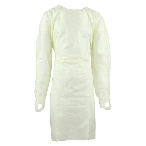 Isolation Gown AAMI Level 2 SMS X-Large Yellow 10/Bg