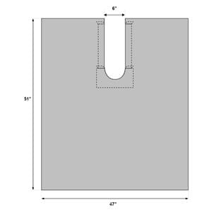 Clearview Drape Surgical Fenestrated 47x51" 100/Ca