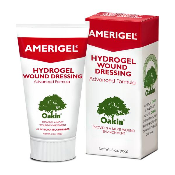 Amerigel Hydrogel Hydrogel Dressing 7x7" Non-Sterile Square Adhesive 3oz White