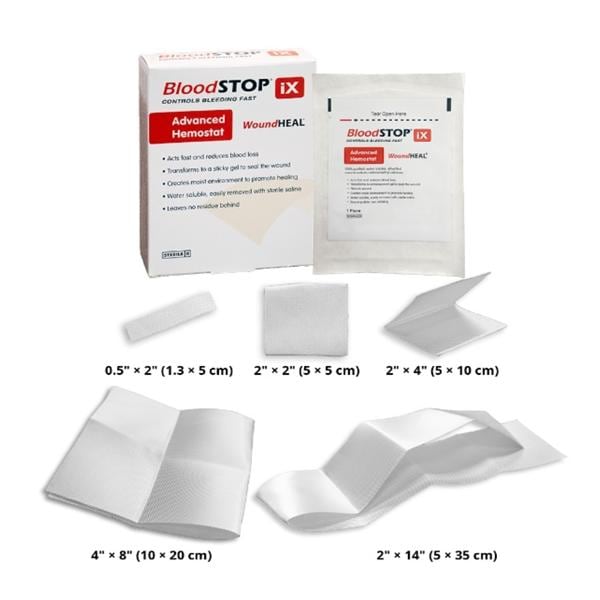 BloodStop Sodium Carboxymethyl Cellulose Hemostatic Dressing 2x14" Sterile Adhs