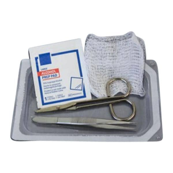 Suture Removal Tray Blunt Adson Forceps 4-3/4"