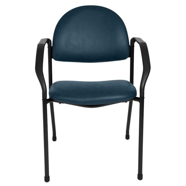 Side Chair Steel Frame Deep Sapphire With Backrest Ea