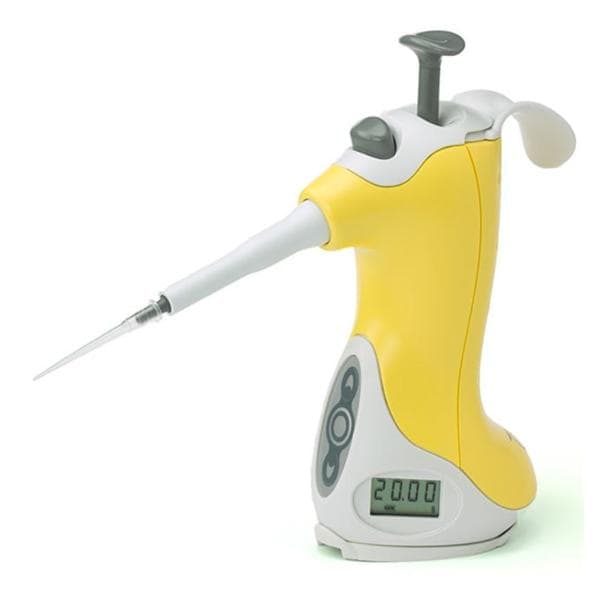 Ovation Quick-Set Adjustable Volume Pipette 2-20uL 0.2uL Increments Yellow Ea