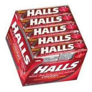 Halls Cough Drops 6.8mg Cherry 9x20/Pk