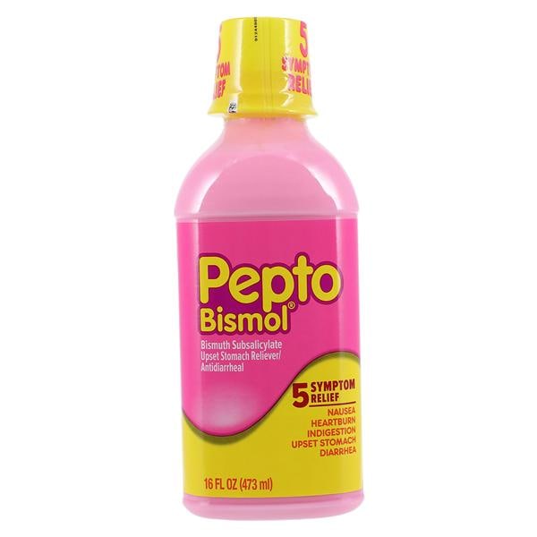 Pepto-Bismol Antacid/Antidiarrhea Liquid 525mg Original 16oz/Bt, 12 BT/CA