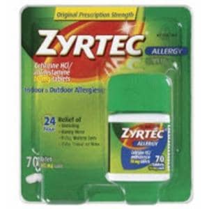 Zyrtec Allergy Oral Liquid Gel Capsules 10mg 25/Bt