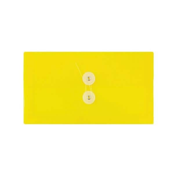 Index Booklet Plastic #10 5.25 in x 10 in Yellow 12/Pack 12/Pk