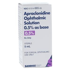 Apraclonidine Ophthalmic Solution 0.5% Bottle 5mL Each