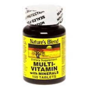 Nature's Blend Multivitamin/Supplement Tablets 100/Bt