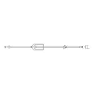 IV Extension Set 18" Spin Male Luer Lock 100/Ca